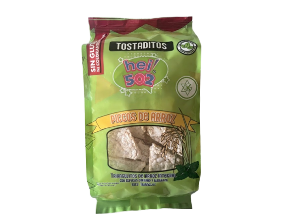 Piccos de arroz integral orégano y albahaca.